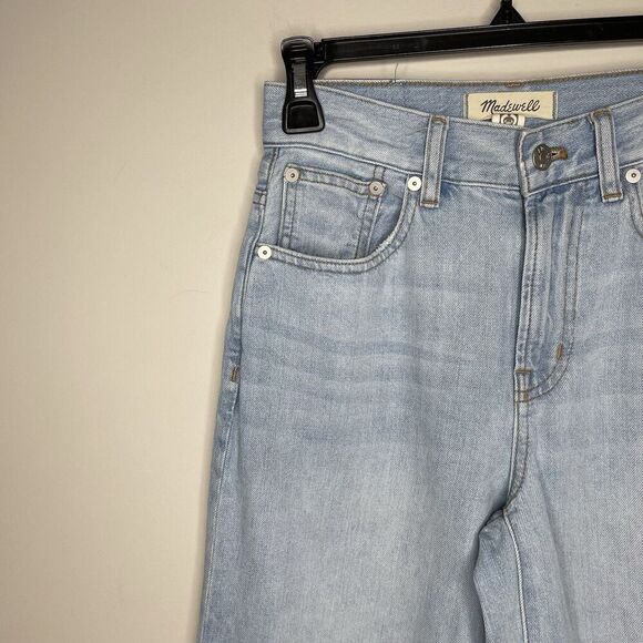 MADEWELL Wide Leg Crop Jeans Women 23 Perfect Vintage High Rise Cotton NQ158 - Picture 5 of 16